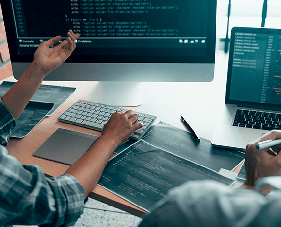 people work on computer