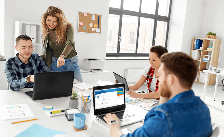 Working people in the office