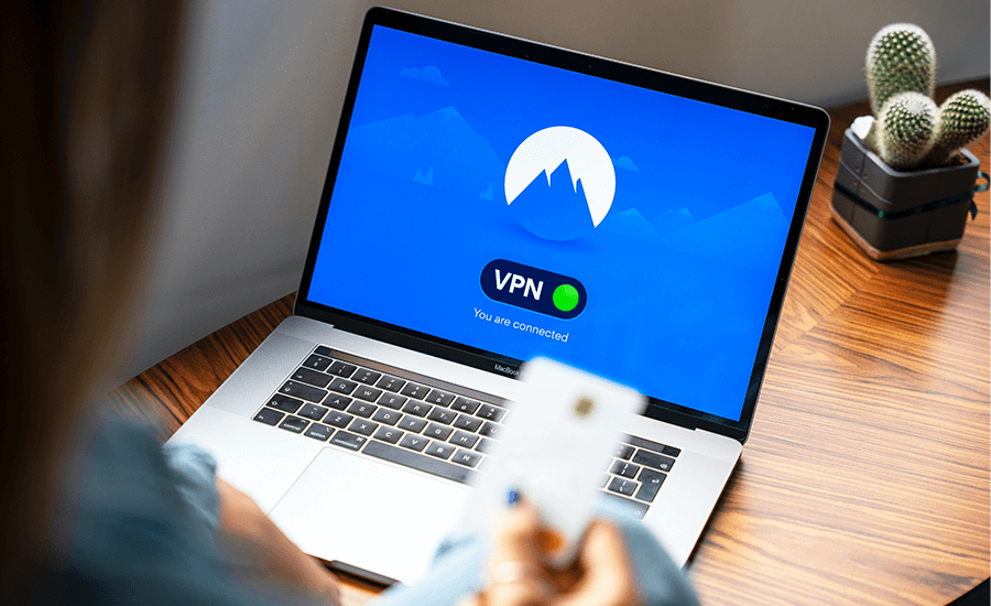 Mobile computer with VPN connection